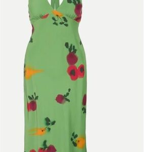 Floral Green Maxi Dress